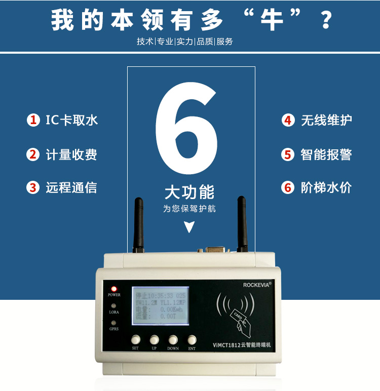 水電雙計量型機井灌溉控制器